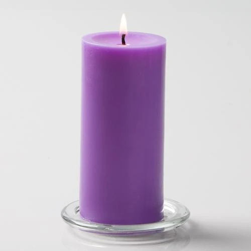 Richland Pillar Candles 3"x6" Lavender Set Of 12 3 Richland Pillar Candles 3"x6" Lavender Set Of 12