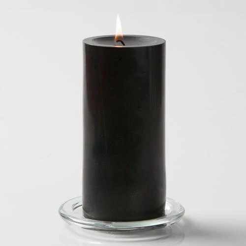 Richland Pillar Candles 3"x6" Black Set Of 6 3 Richland Pillar Candles 3"x6" Black Set Of 6