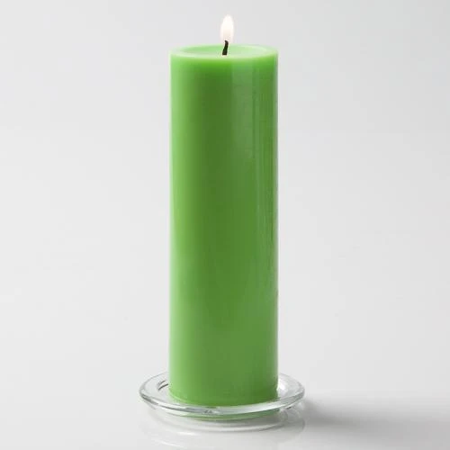 Richland Pillar Candles 3"x9" Green Set Of 12 3 Richland Pillar Candles 3"x9" Green Set Of 12