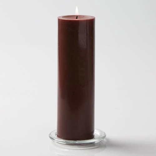 Richland Pillar Candles 3"x9" Brown Set Of 24 3 Richland Pillar Candles 3"x9" Brown Set Of 24