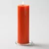 Richland Pillar Candles 3"x9" Orange Set Of 6 1 Richland Pillar Candles 3"x9" Orange Set Of 6 -Candle Decorations mg 1894 1