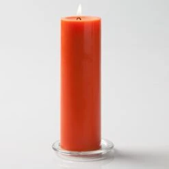 Richland Pillar Candles 3"x9" Orange Set Of 6