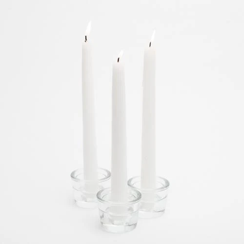 Richland Multi-Use Tealight And Taper Holder Clear Set Of 12 5 Richland Multi-Use Tealight And Taper Holder Clear Set Of 12 - Image 3
