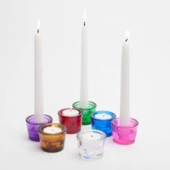 Richland Multi-Use Tealight And Taper Holder Red Set Of 72 7 Richland Multi-Use Tealight And Taper Holder Red Set Of 72 -Candle Decorations mg 3599 7 1