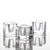 Richland Square Glass Taper Candle Holder 1.6" Set Of 6 2 Richland Square Glass Taper Candle Holder 1.6" Set Of 6 -Candle Decorations mg 5580 edit