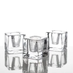 Richland Square Glass Taper Candle Holder 1.6" Set Of 72