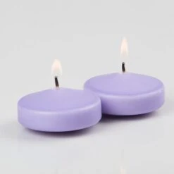 Richland Floating Candles 3" Lavender Set Of 12