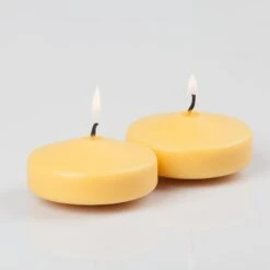 Richland Floating Candles 3" Yellow Set Of 12
