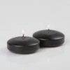 Richland Floating Candles 3" Black Set Of 24