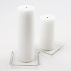 Eastland Square Glass Pillar Plate 5" Set Of 36 -Candle Decorations mg 9406