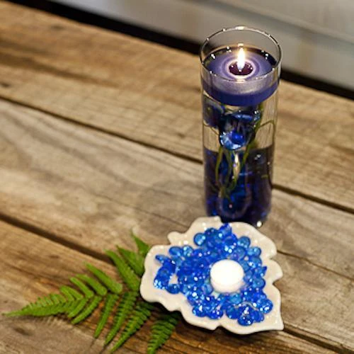 Richland Floating Candles 3" Navy Blue Set Of 24 4 Richland Floating Candles 3" Navy Blue Set Of 24 - Image 2