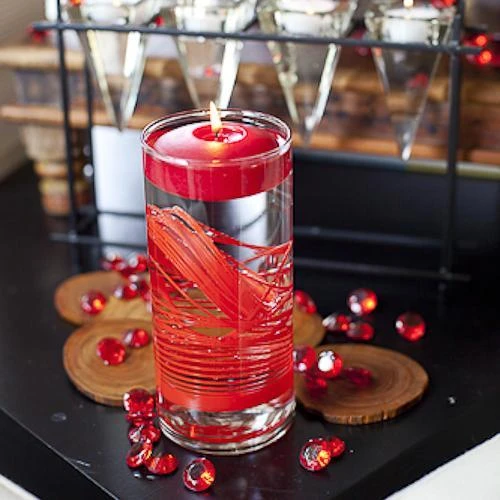 Richland Floating Candles 3" Red Set Of 96 4 Richland Floating Candles 3" Red Set Of 96 - Image 2