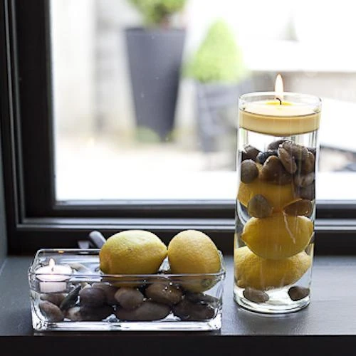 Richland Floating Candles 3" Yellow Set Of 24 4 Richland Floating Candles 3" Yellow Set Of 24 - Image 2