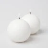 Richland Sphere Candle 3" White Set Of 24 1 Richland Sphere Candle 3" White Set Of 24 -Candle Decorations mg 9793 edit 1