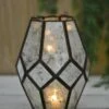 Mid-century Modern Candle Lantern With Chain Hanger -Candle Decorations mid century modern lantern 1