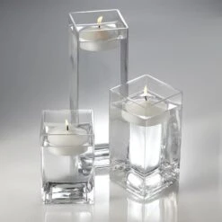 Richland Floating Candles & Eastland Square Holders Set Of 18