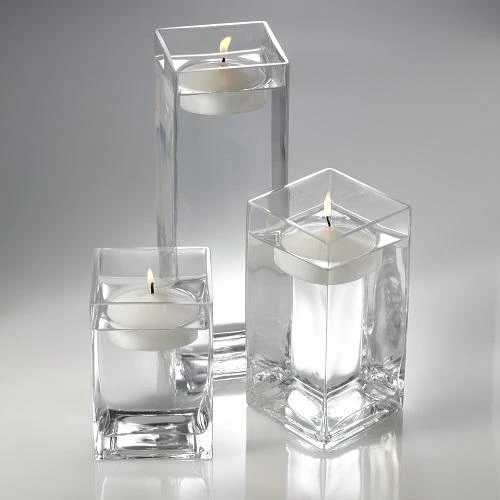 Richland Floating Candles & Eastland Square Holders Set Of 3 3 Richland Floating Candles & Eastland Square Holders Set Of 3