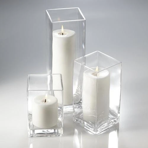 Eastland Square Vases 6", 8" & 12" Set Of 3 4 Eastland Square Vases 6", 8" & 12" Set Of 3 - Image 2