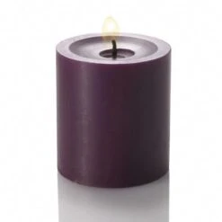 Richland Pillar Candles 3"x3" Purple Set Of 24