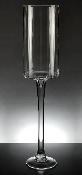 Cylinder Pedestal Vase Thick Glass 24 Inch 3 Cylinder Pedestal Vase Thick Glass 24 Inch