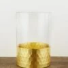 Elsa Vase & Candle Holder 6" With Gold-Dipped Finish