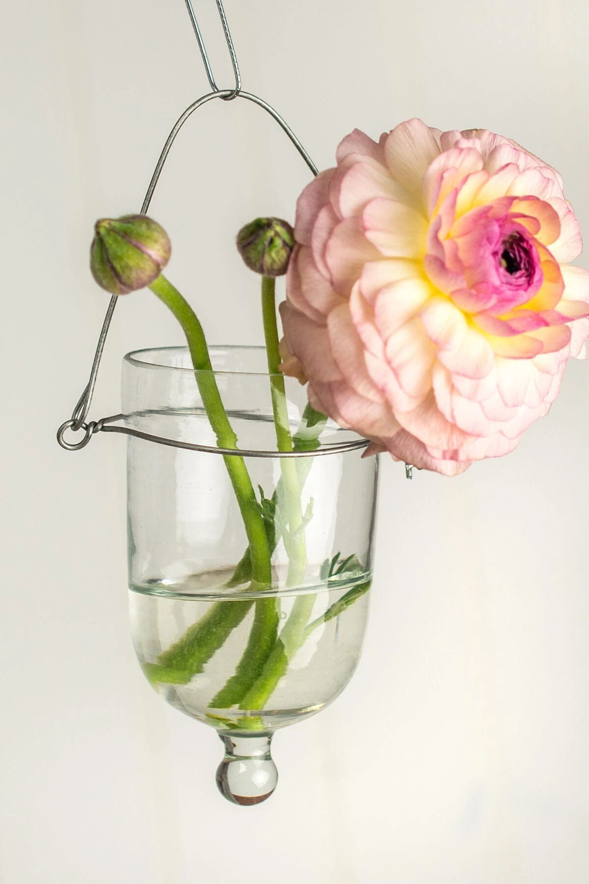 Hanging Candle Holder (set Of 6) Clear Glass 3 Hanging Candle Holder (set Of 6) Clear Glass